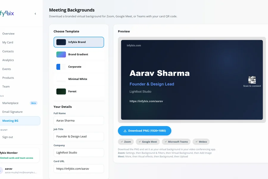 Meeting Backgrounds